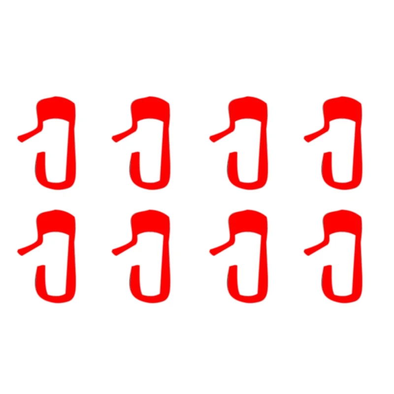 NEW-8Pcs/Set for Tesla Model 3 Car Door Open Exit Sticker Luminous Button Kit Red | Автомобили и мотоциклы
