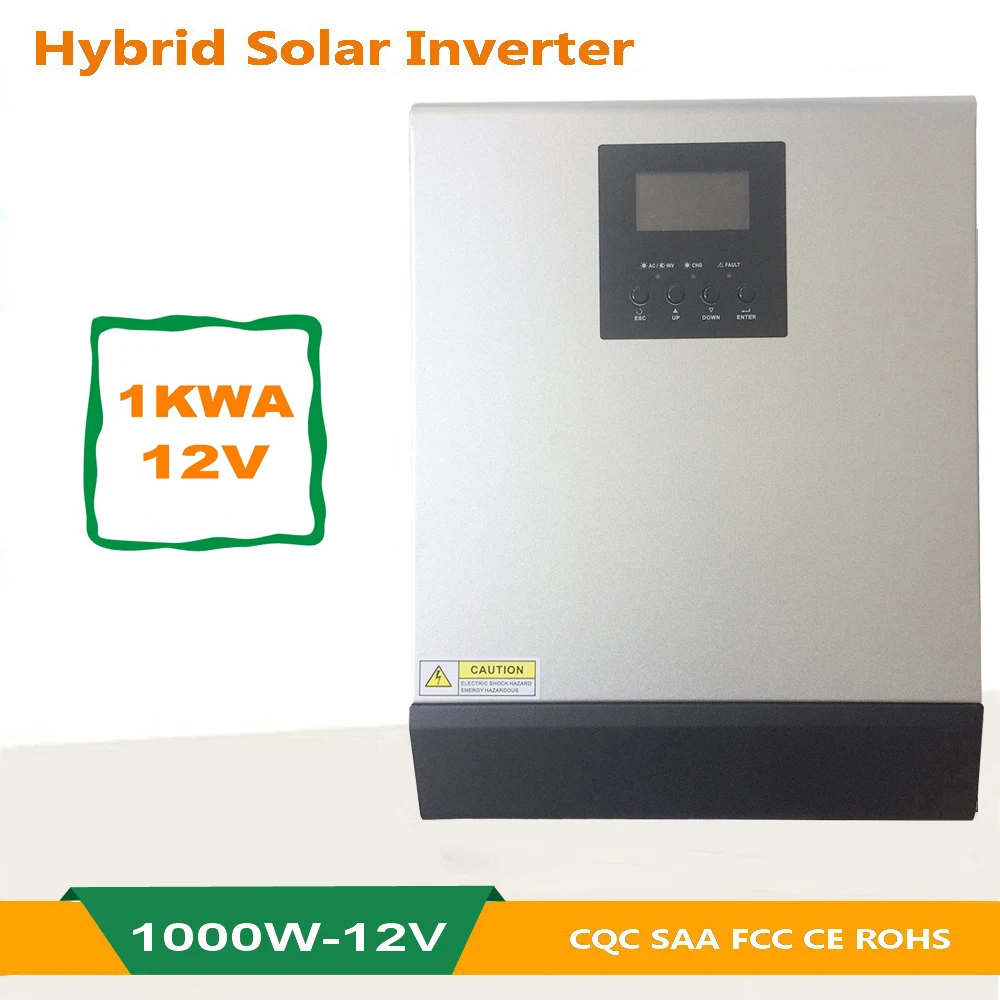 1 кВА 4 КВА 12 В 24 в 48 в чистая Синусоидальная волна гибридный солнечный инвертор Встроенный ШИМ Солнечный контроллер заряда для домашнего использования