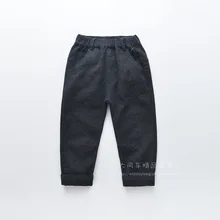 1219-06 Весенние Новые Стильные повседневные брюки для мальчиков с карманами