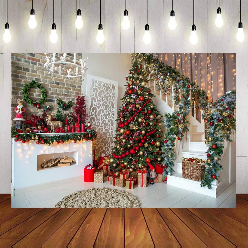 Рождественская елка Лестницы фотография фон для фотографирования с