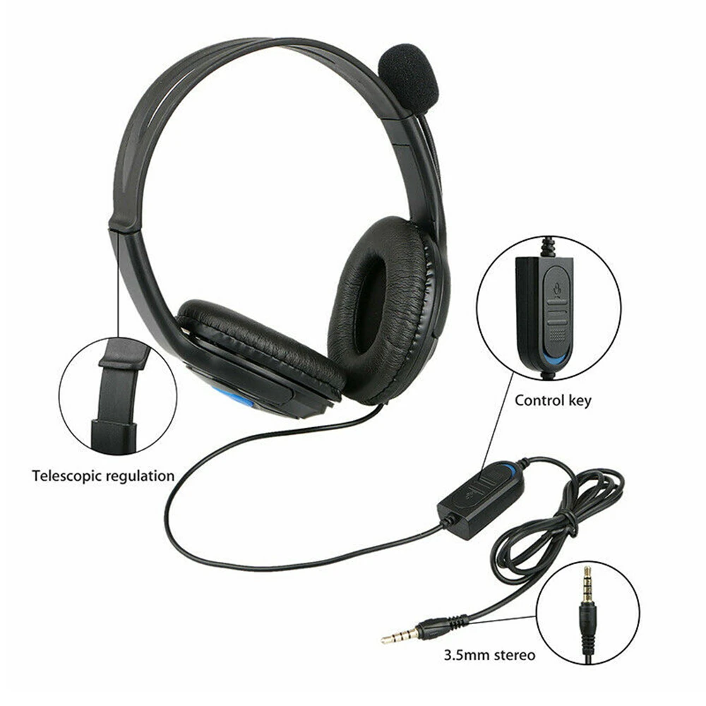 Creative Fashion Gaming Headset Stereo Surround Headphone 3 5Mm Wired Mic For Ps4 Laptop Xbox One