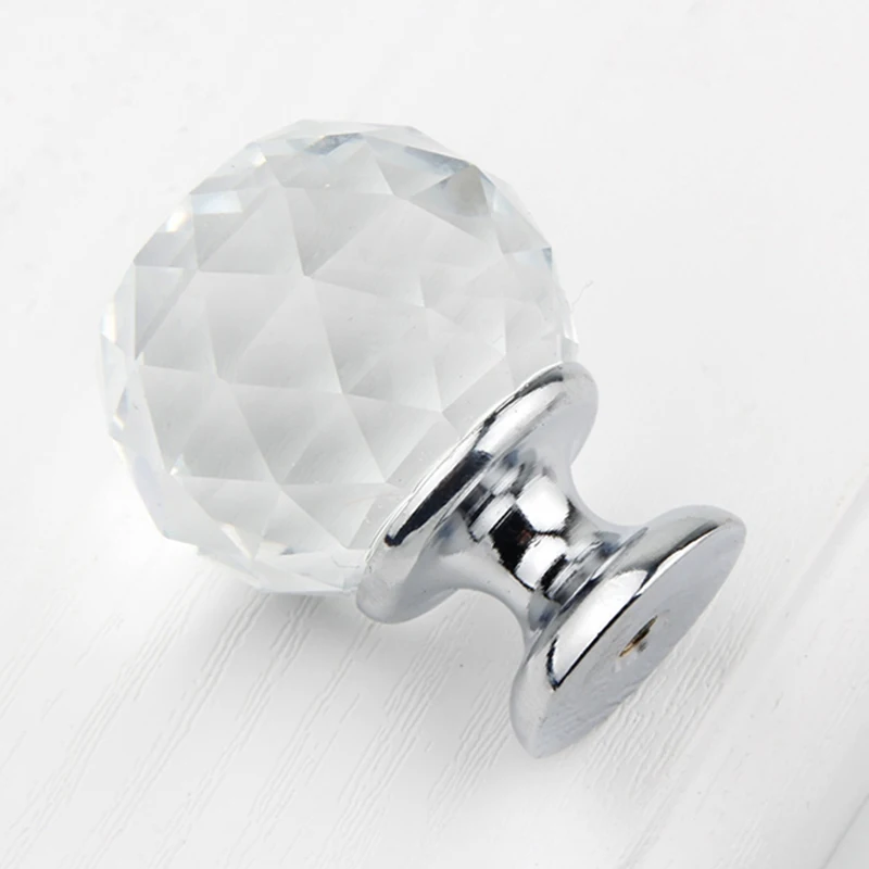 30Mm 10Pcs Furniture Cupboard Wardrobe Cabinet Drawer Dresser Door Pulls Knobs Handles with Screw