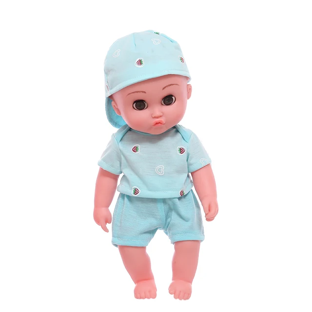  US $13.38  35CM Bebe Doll Baby Reborn Dolls Toys Cute Toot Mouth Kids Toys Full Bady Vinyl Can Take Bath Boy G