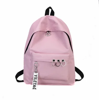 

2019 New Lovely Men Women Backpack School Canvas Rucksack Laptop Zipper Shoulder Bag Large High Quality Travel Bag