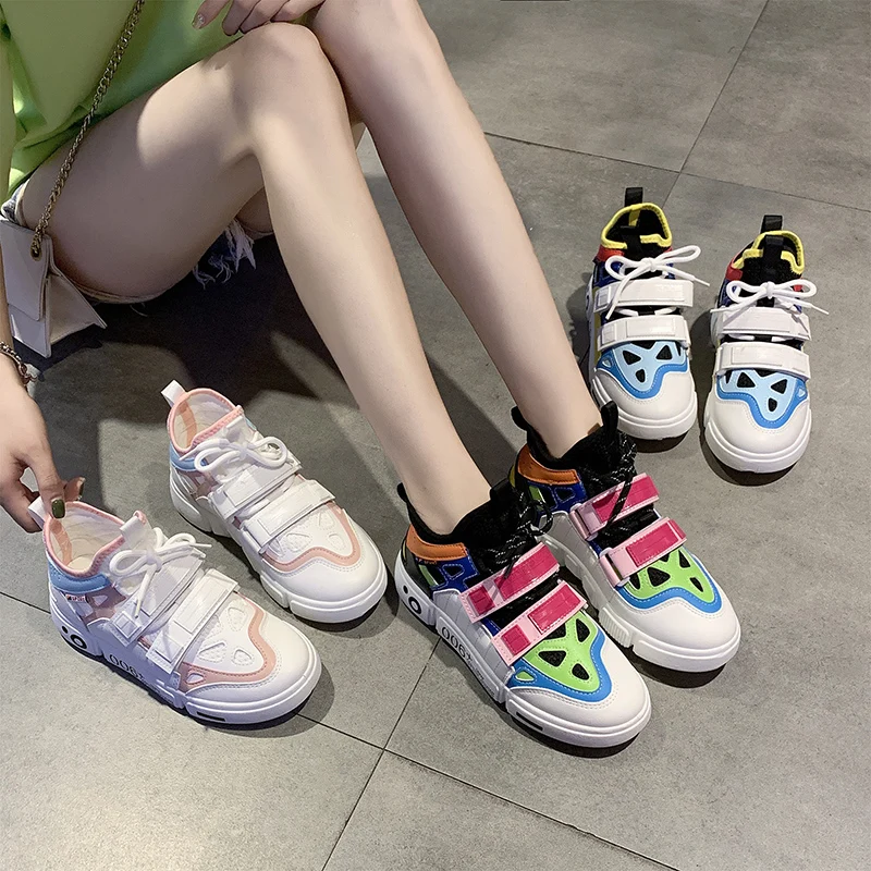 hip hop women vulcanized shoes korean trend style ladies platform sneakers mixed colors designer female moccasins lady leisure (27)