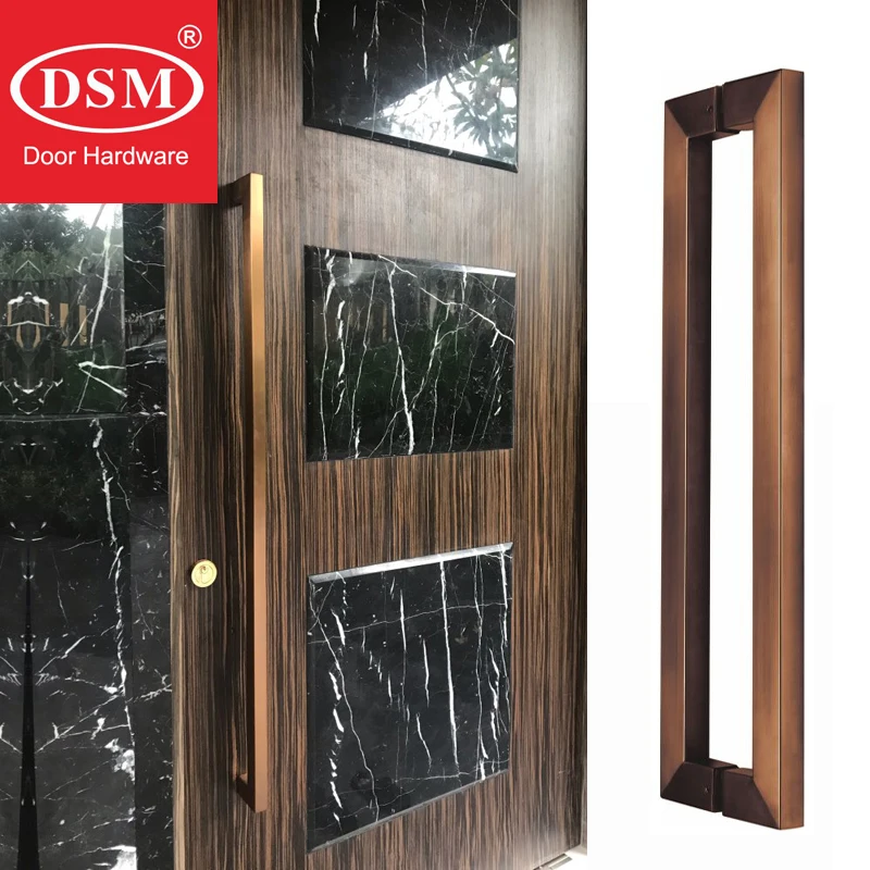 Entrance Door Pull Handle PA-146-25-38-1200-Rose gold 1