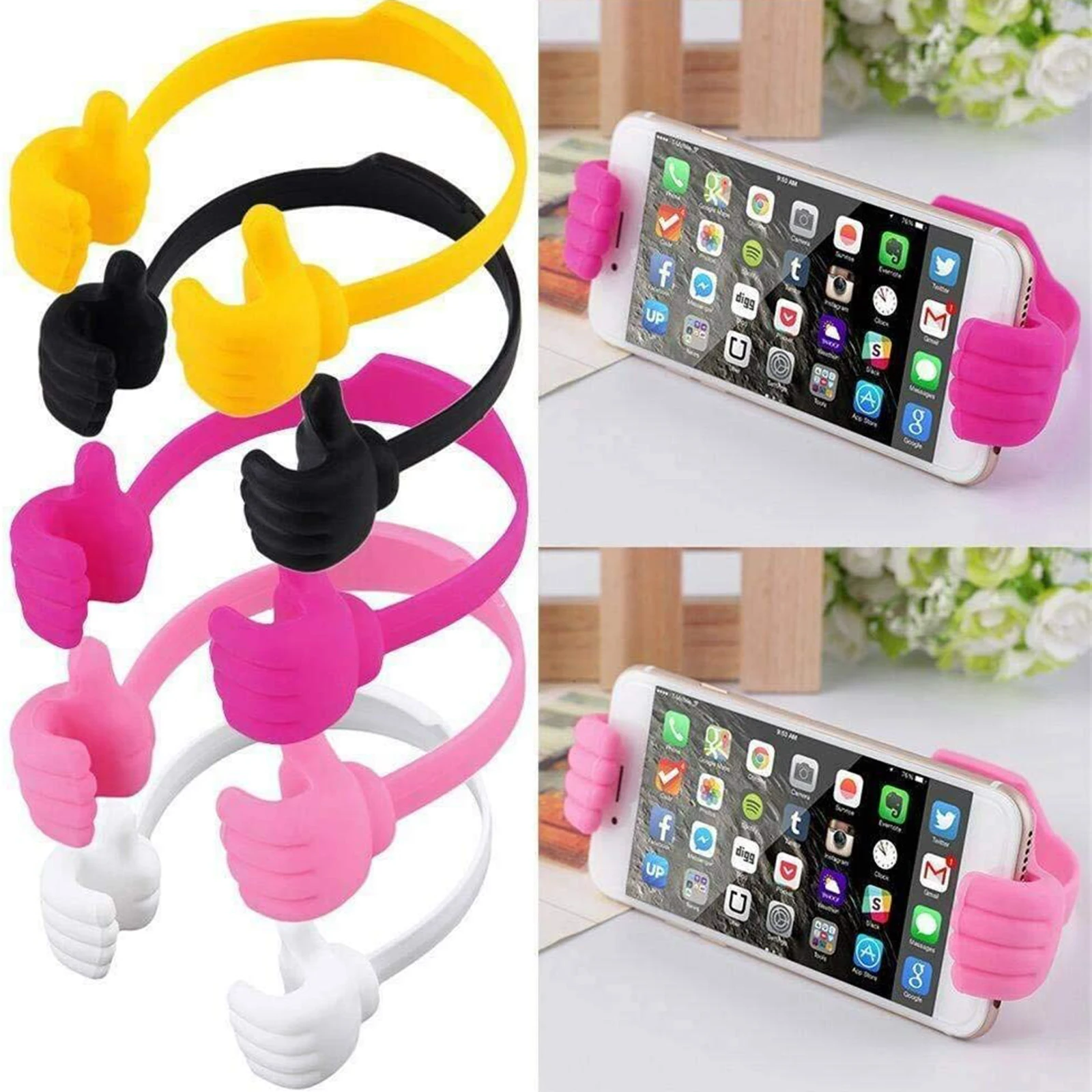 Thumbs Up Cell Phone Holder Hands Free Mobile Cell Phone Holder