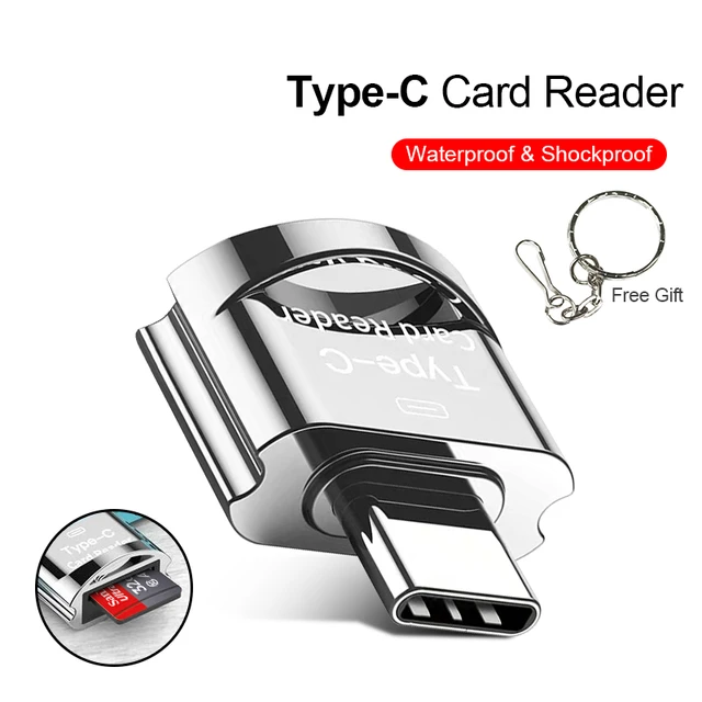 Adaptateur USB Type C vers Micro-SD TF OTG, mini lecteur de carte mémoire  intelligent pour ordinateur portable Samsung - AliExpress