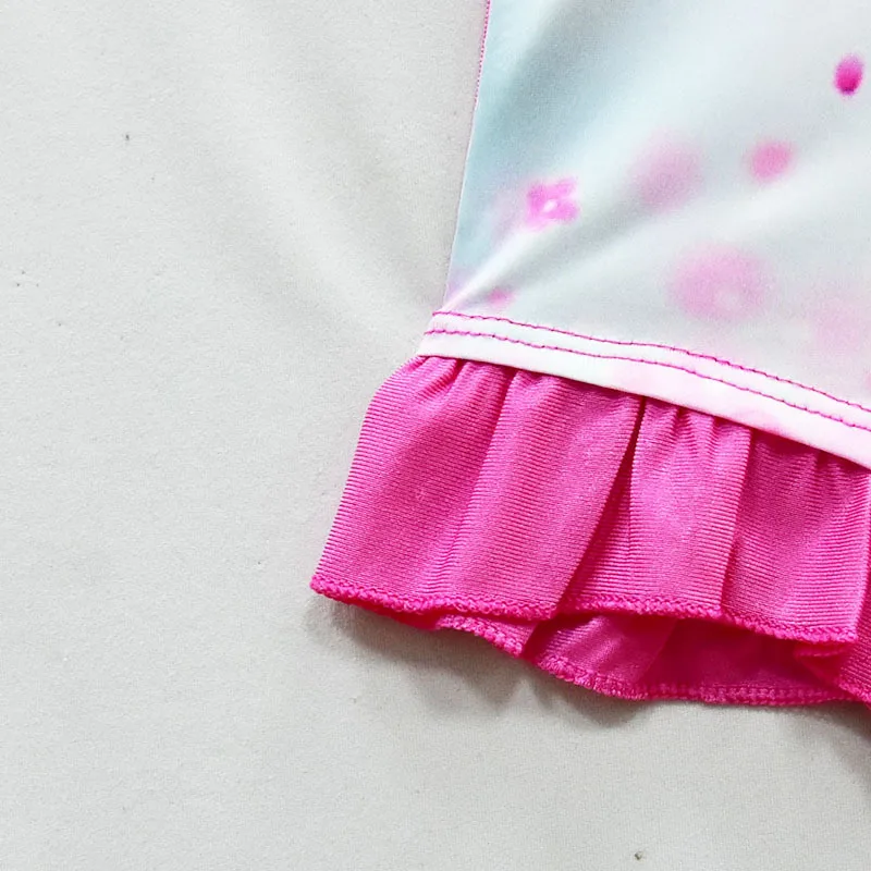 Rainbow Unicorn Kids Swimsuits Baby Girl One-piece Swimsuit Cartoon Bathing Suit Beach Tunic Children Swimwear Pink Lovely 3-10Y