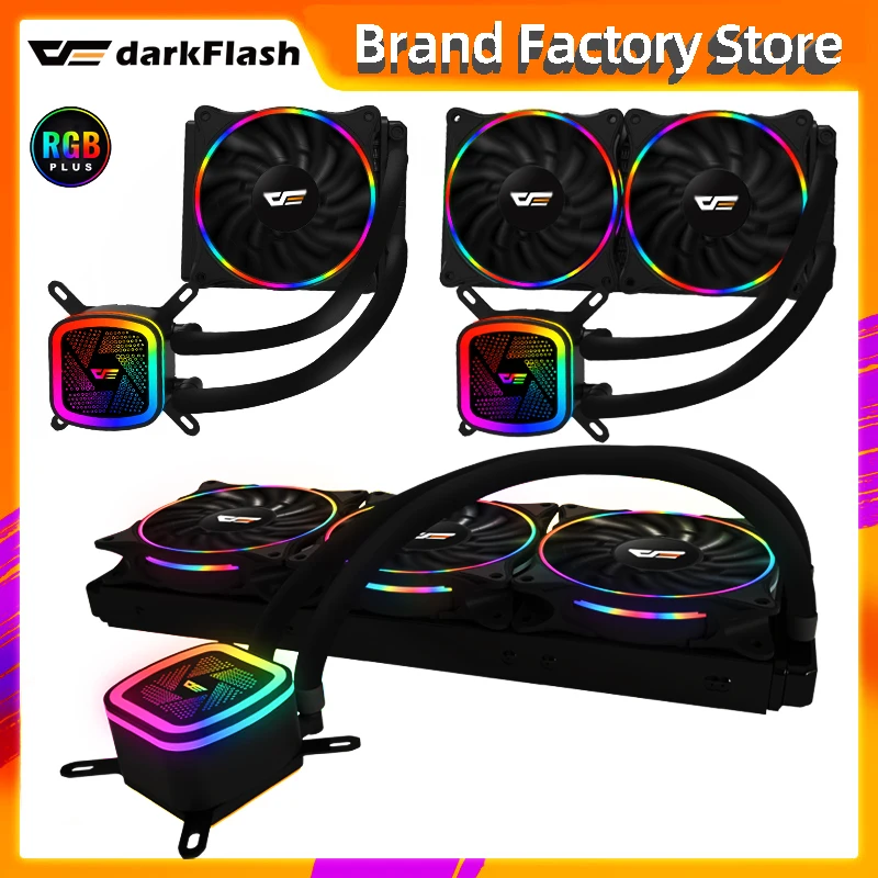 Водяное охлаждение Darkflash DT компьютерный процессор 120 мм RGB вентилятор 12 В кулер
