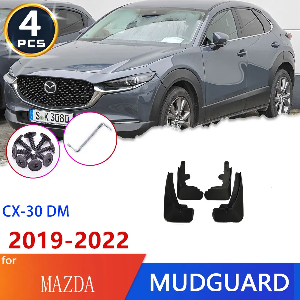 

For Mazda CX-30 DM 2019~2022 High Fender Mud Flaps Mudflaps Mudguards Mudflap Splash Mudguard Guards Accessories 2020 2021