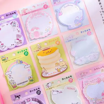 

1Pc new Cartoon Twin Stars My Melody Pudding Cinnamoroll Dog Shape Stickers Leave Messages Notebook Memo Pads Figure Toys Gift