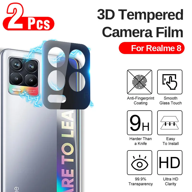 2 шт. закаленное стекло для объектива камеры Realme 8 Pro 4g 8pro | Мобильные телефоны и