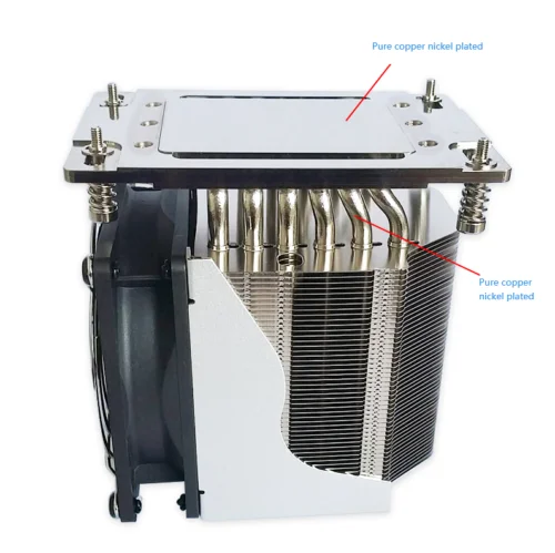 Cooler Ventilador de Refrigeração Tubo de Cobre 4000 Rpm para Amd Threadripper Epyc Cpu Computador Processador Ventiladores Tr4 Sp3 - Imagem 5