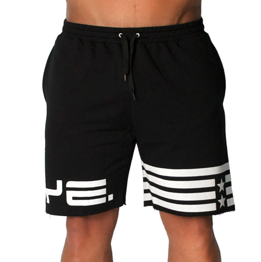 Модные высококачественные летние мужские шорты для бега, повседневные тонкие шорты-шаровары для фитнеса и бега