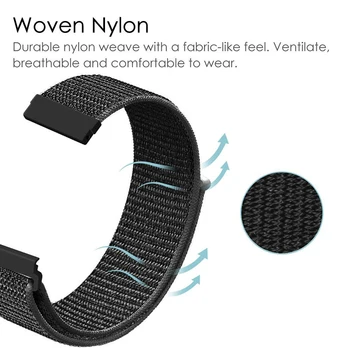 

Fashion Colorful Canvas Magic Sticker Strap Replacement Watch Band For Huami Amazfit GTS Canvas Smart Watch Strap Accessories