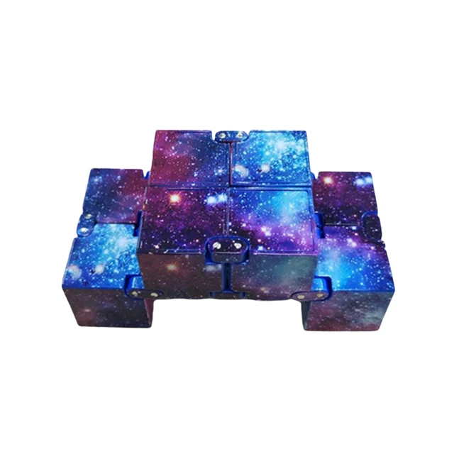 Infinite Cube Starry Sky Fidget Blocks Fingertip Decompression Toy for Adult / Children Stress Relief Cube 2