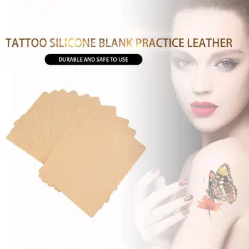 

New 10pcs Top Quality Permanent Makeup Eyebrow Lips 20 x 15cm Blank Tattoo Practice Skin Sheet for Needle Machine Supply Kit