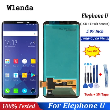 

5.99"For Elephone U curved screen LCD Display+Touch Screen Assembly Replacement Accessories For phone elephone U PRO LCD screen