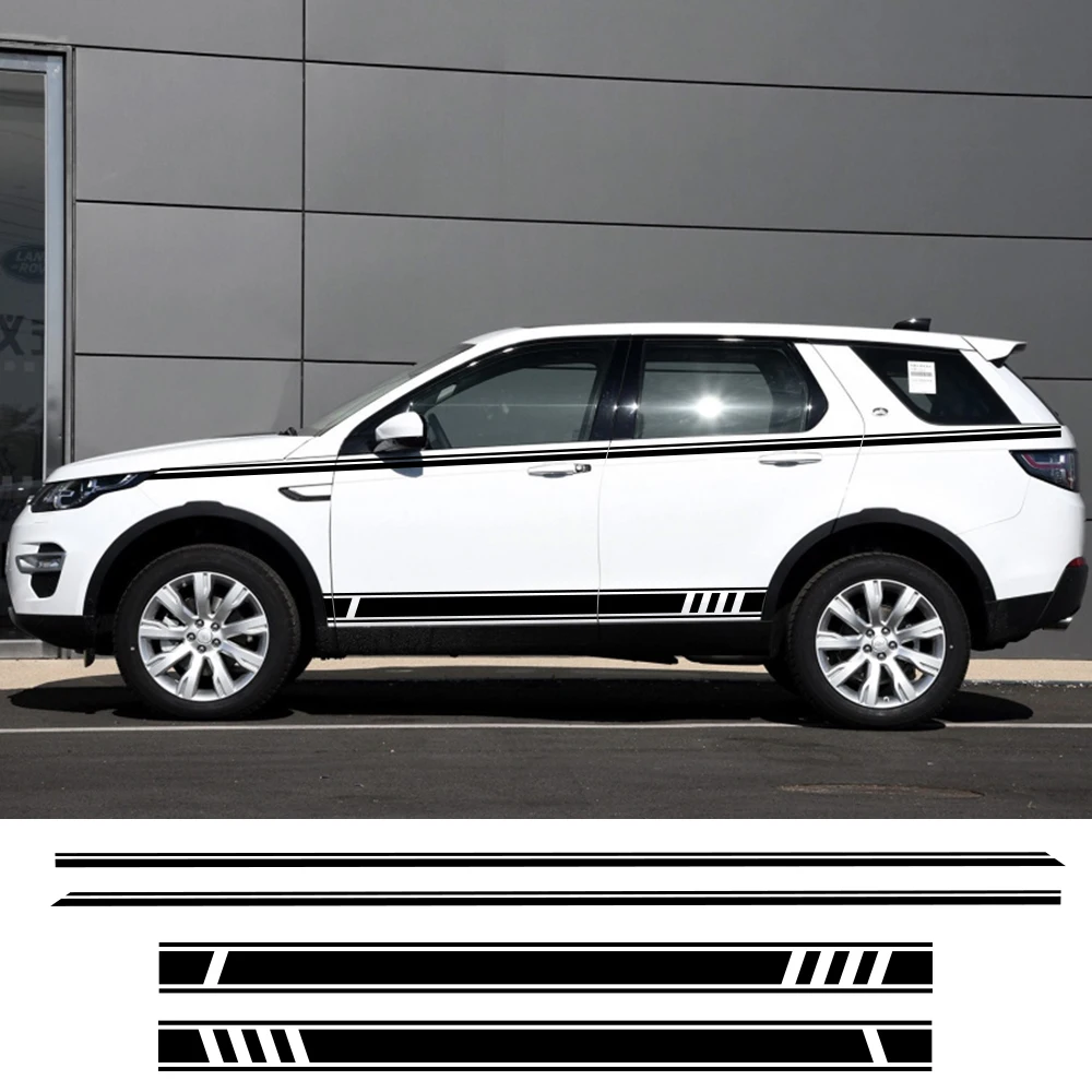 

Car Side Door Stickers Auto Vinyl Film Stripes Decals For Land Rover discovery 4 3 2 sport freelander 2 Car Tuning Accessories
