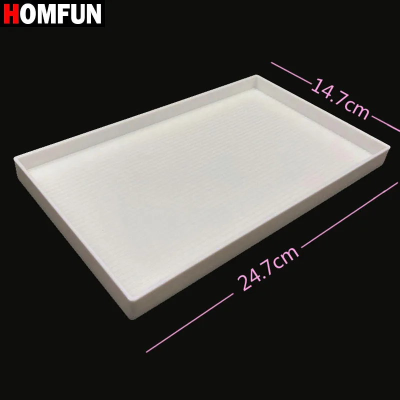 HOMFUN Diamond Painting Accessories Large Capacity DIY Tweezers Diamond Plate Handwork Square Round Rhinestone Tray Big Tools