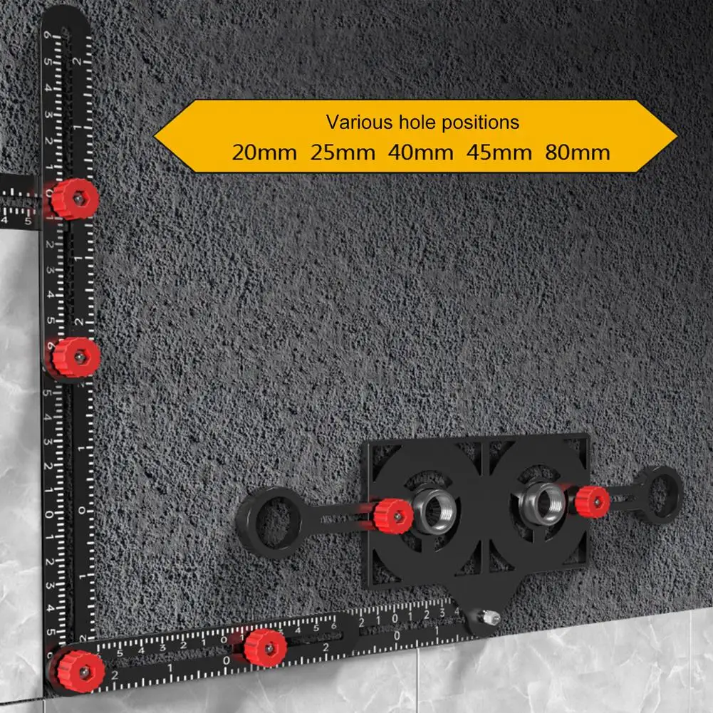 Tile Construction Tools Adjustable Tool Masonry Glass Fixed Angle Measuring Ruler Universal Angular Template 6/9/12 Slides Ruler 3
