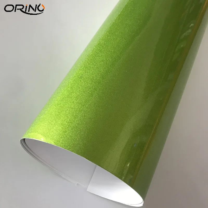 Glitter Diamond Green Vinyl Film Wrap-5