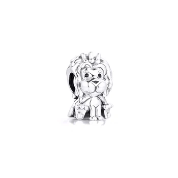 

CKK Fit Pandora Bracelet Wavy Union Jack Lion Charms Silver 925 Original Beads for Jewelry Making Sterling DIY