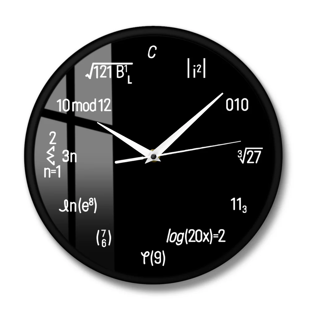 Настенные часы с математическим уравнением школьные для дома и школы обучающая