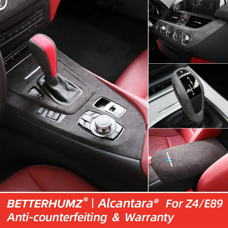 Betterhumz Alcantara For Bmw Z4 E89 Car Accessories Center Console Gear