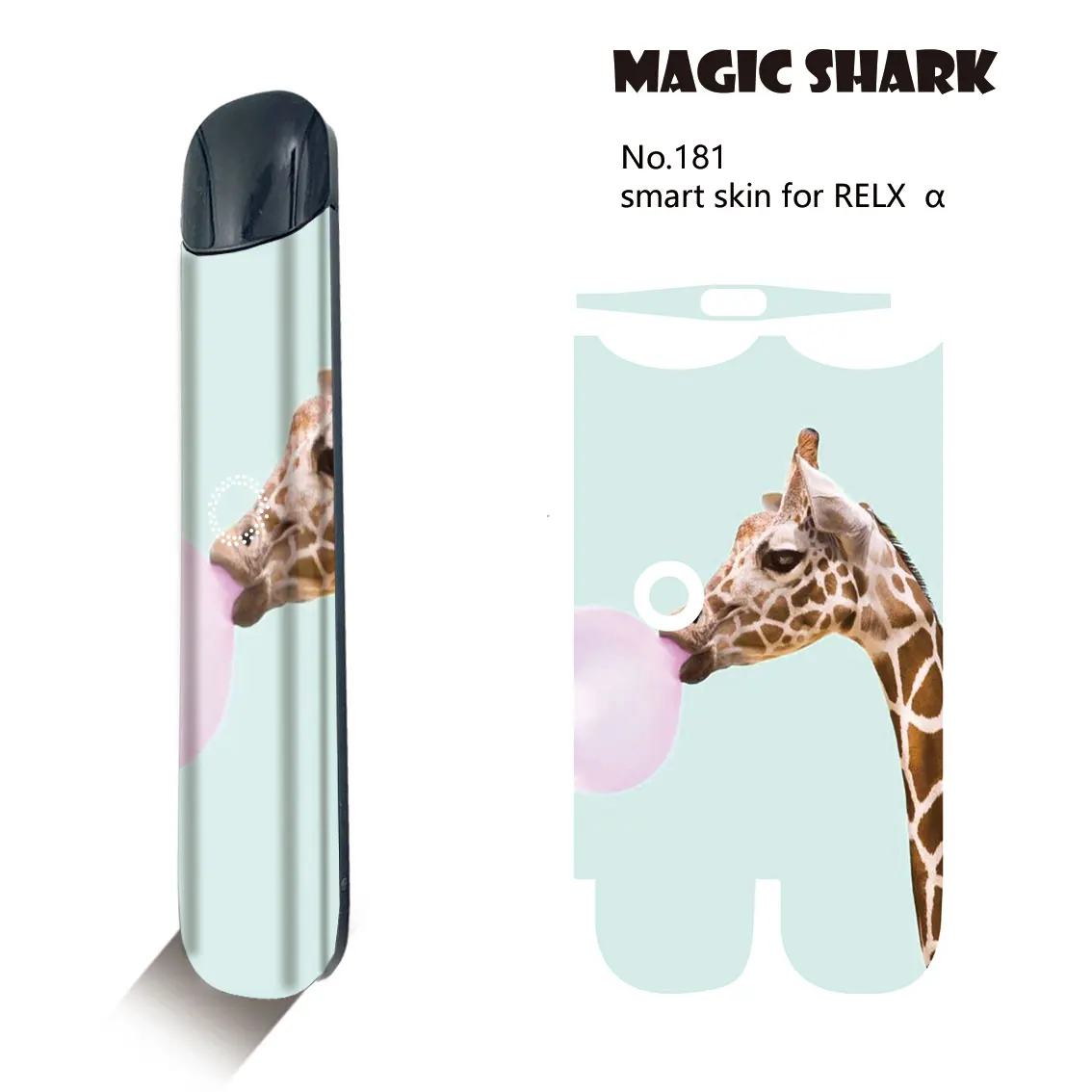 Защитный чехол наклейка Magic Shark розовая змея розовое золото защитная пленка из