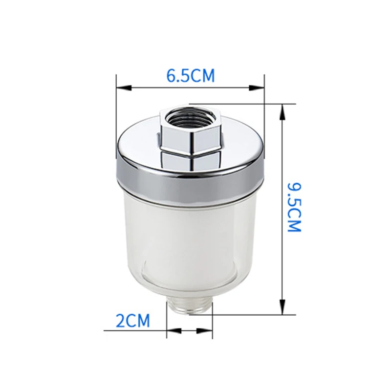 Transparent Faucet Water Filter Cartridge Shower Water Filter Water Outlet Purifier PP Cotton Filter Shower Filter Household Mini Tap Water Clean Bath Shower