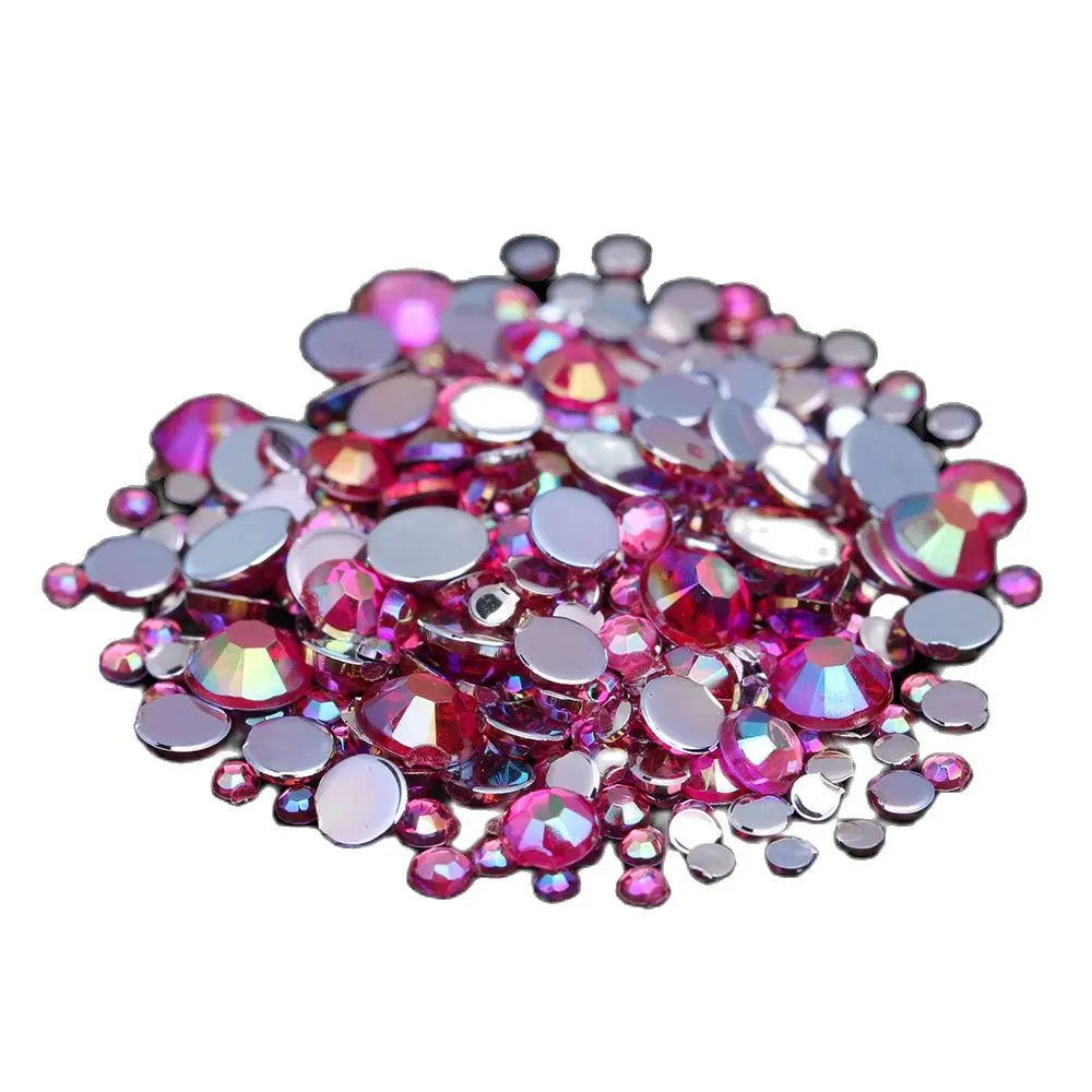 

Smart Color Acrylic Rhinestones Rose AB Color Shoes Clothing Decorations Sparkling Newest Nail Art Decorations Small Pack