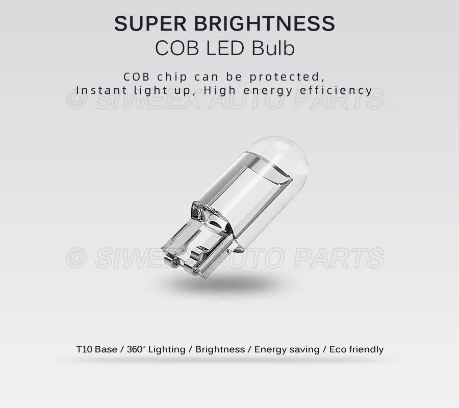 T10 194 168 Twist Lock Wedge Quadro Strumenti Cruscotto Presa Base Lampadina Portalampada Parti Di Estensione, 10 Pezzi - Foto 4