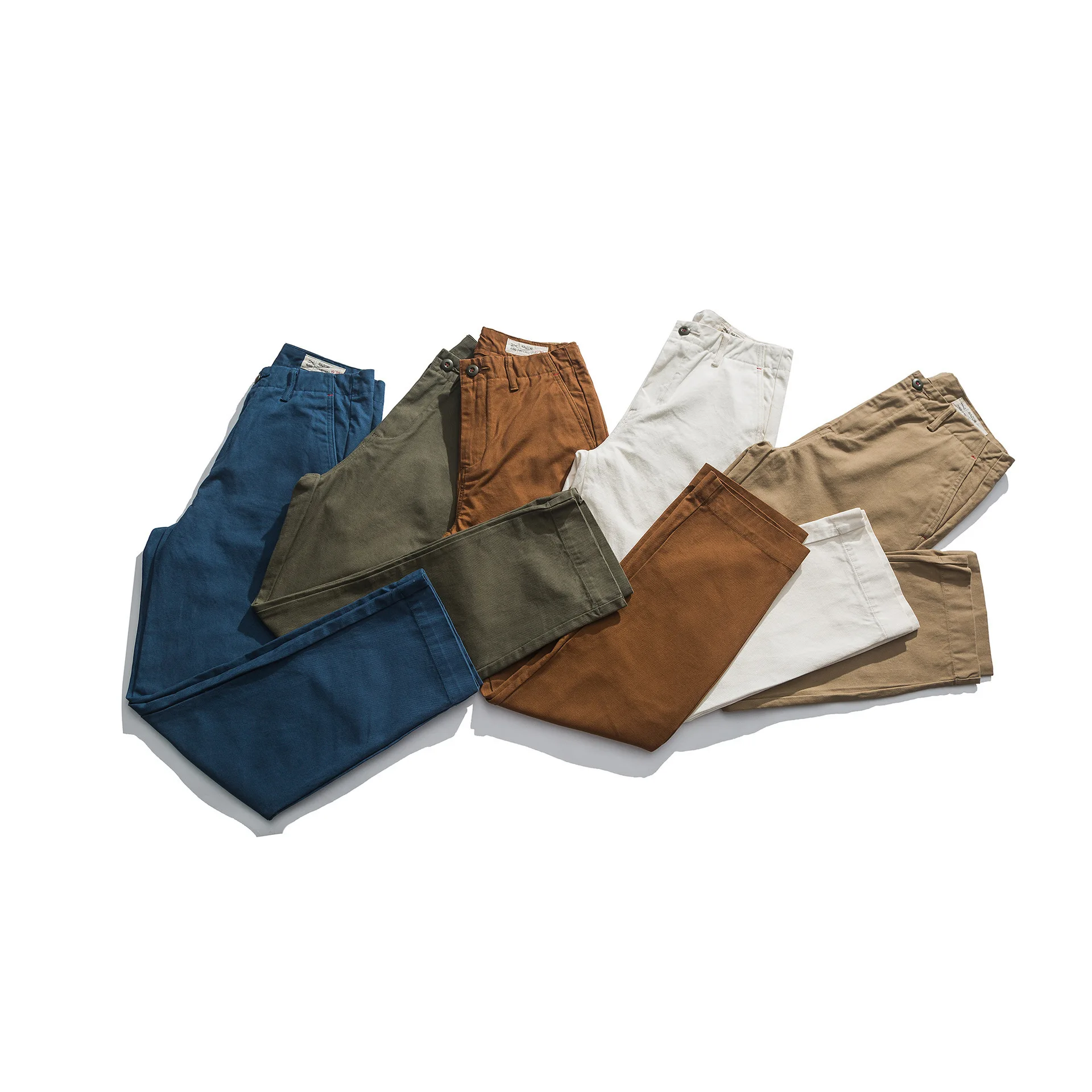

2019 New Style Heavy Weight May Kaji Casual Pants Men's Solid Color Loose Straight Pants Men Autumn And Winter Trousers Fashion