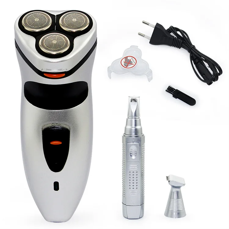 

Foreign Trade New Style 3-in-1 Shaver Nose Hair Trimmer Set Rechargeable Shaver Multi-functional Electric Hair Catcher