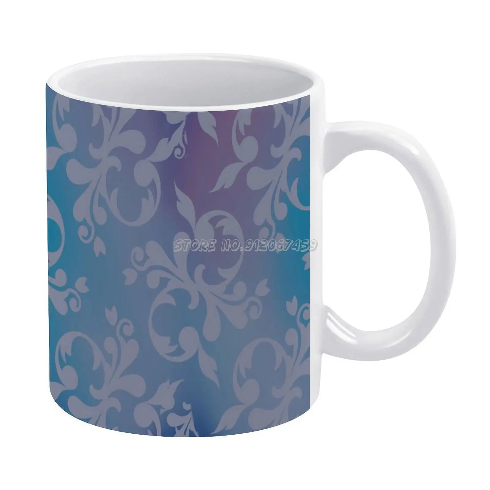 Coffee Mugs Style Cartoon Tea Mug Cup Birthday Gift Collection Pattern Floral Flowers Lily Royal King Queen Luxury Girls | Дом и сад