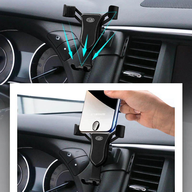 Для Nissan Patrol Y62 2010- автомобильный Стайлинг крепление на вентиляционное отверстие регулируемый держатель для телефона Подставка для смартфона стабильная Колыбель