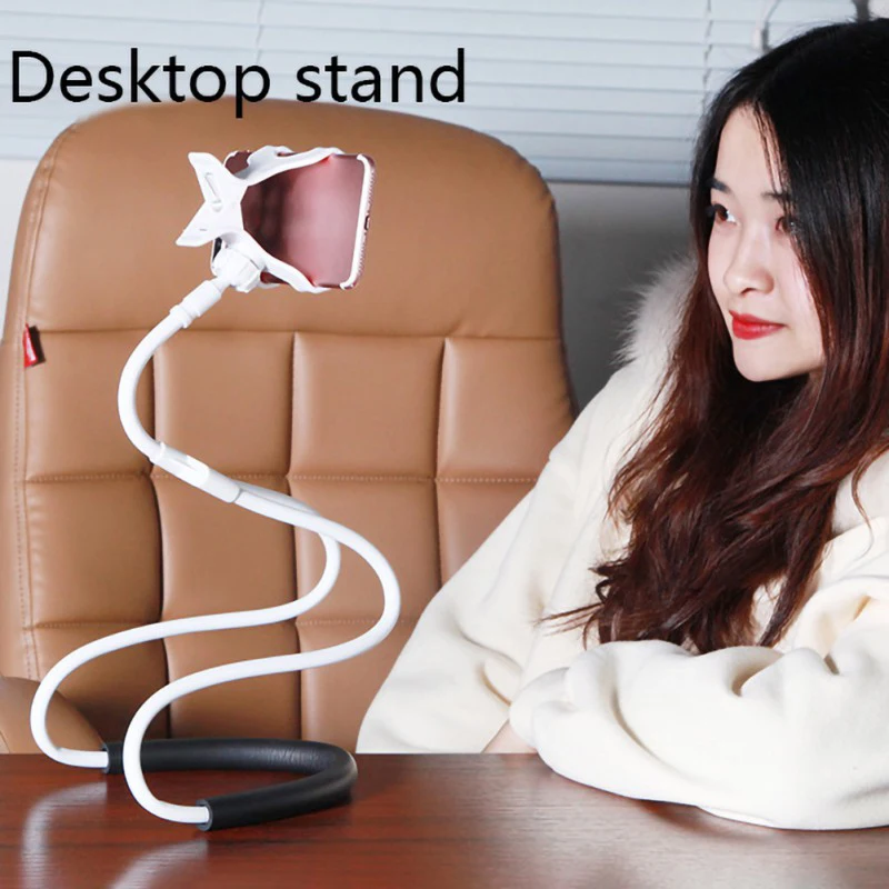 Mobile Phone Holder Lazy Hanging Neck Phone Stands Necklace Bracket Bed 360 Degree Phones Holder Stand For iPhone Xiaomi Huawei