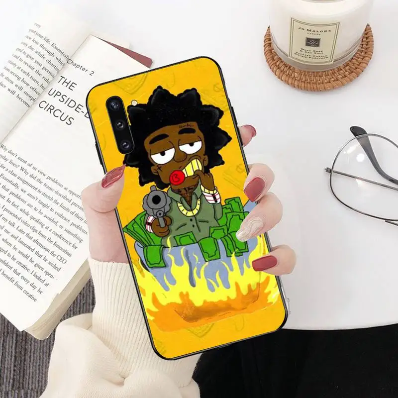 CUTEWANAN Kodak Black Rapper Cover Black Soft Shell Phone Case For Samsung Galaxy J7 J8 J6 Plus 2018 Prime Note 7 8 9 10 pro