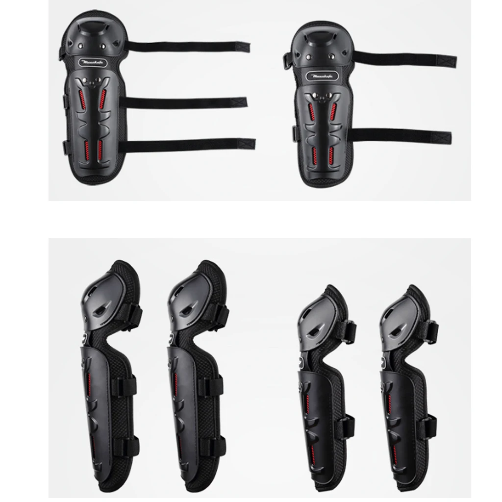 4x Motorcycle Elbow Knee Pad Men Protective Gear Knee Gurad Knee Protector Safty Equipment Gear Motocross Protective Accessory