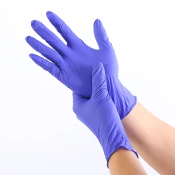 

100Pcs Disposable Nitrile Gloves Hand Protective Gloves For Industrial Food Garden Work Home Cleaning Gloves Free Latex Gloves