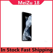 In Stock Meizu 18 5G Cell Phone Screen Fingerprint 64.0MP 30W Fast Charger Snapdragon 888 Android 10.0 12GB RAM 256GB ROM GPS