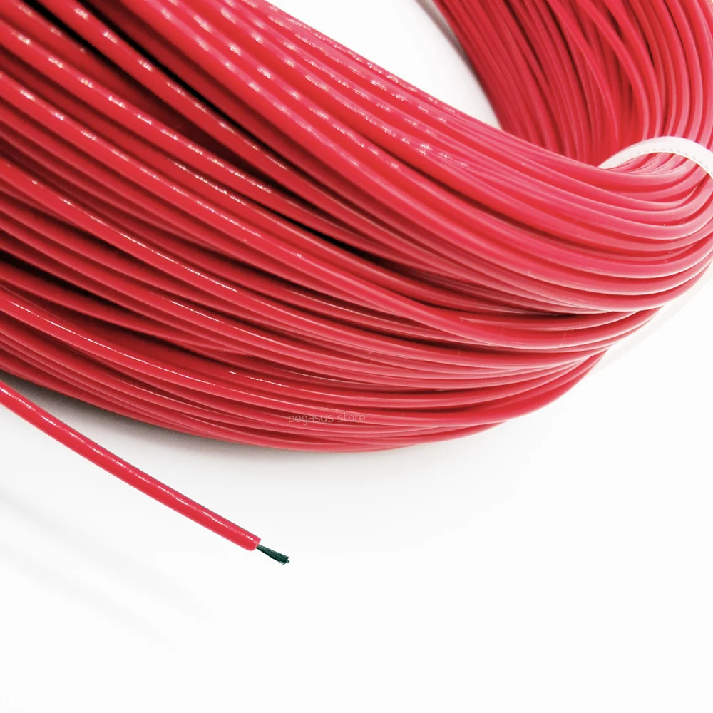 Tanie 66ohm 100m uniwersalny 6k PTFE kabel grzewczy z włókna węglowego 5 V 220 V ogrzewanie podłogowe wysokiej jakości ogrzewanie na podczerwień drut ciepła podłoga