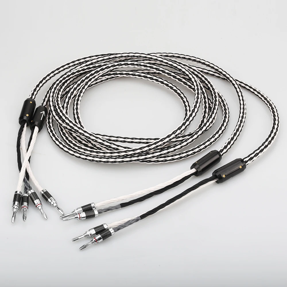 Audiocrast 8TC однокристальный медный аудио кабель для динамиков HiFi усилитель динамика