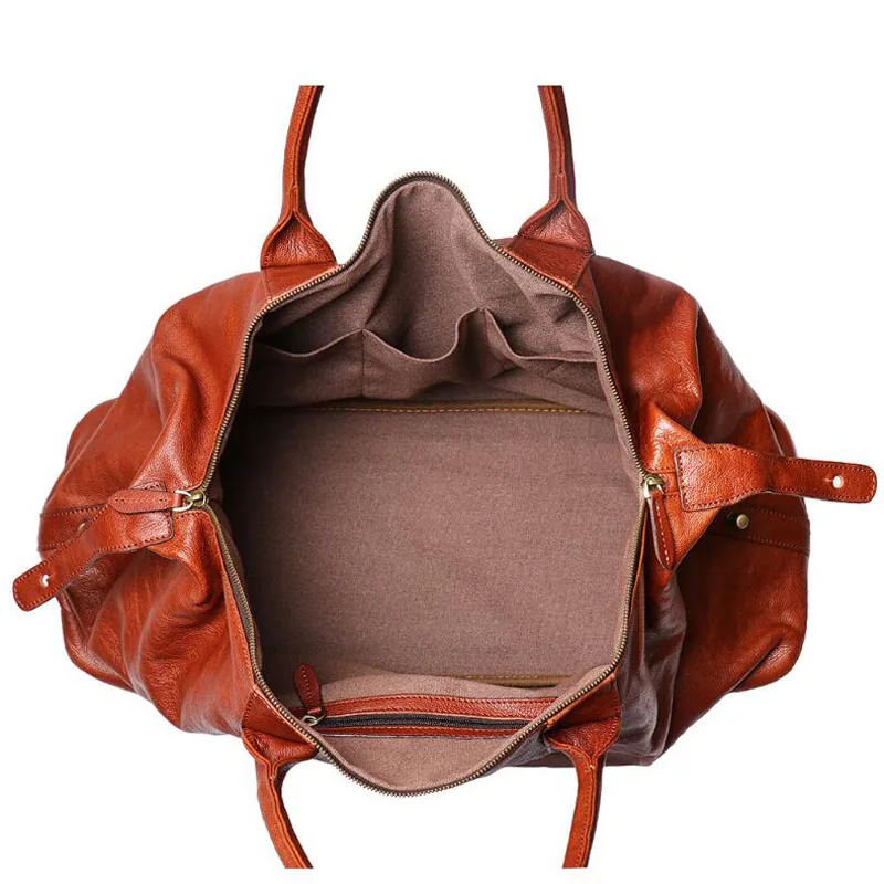 Сумка для путешествий из натуральной кожи, высокое качество, деловая сумка для ноутбука, вместительная сумка на плечо из воловьей кожи, спортивная сумка