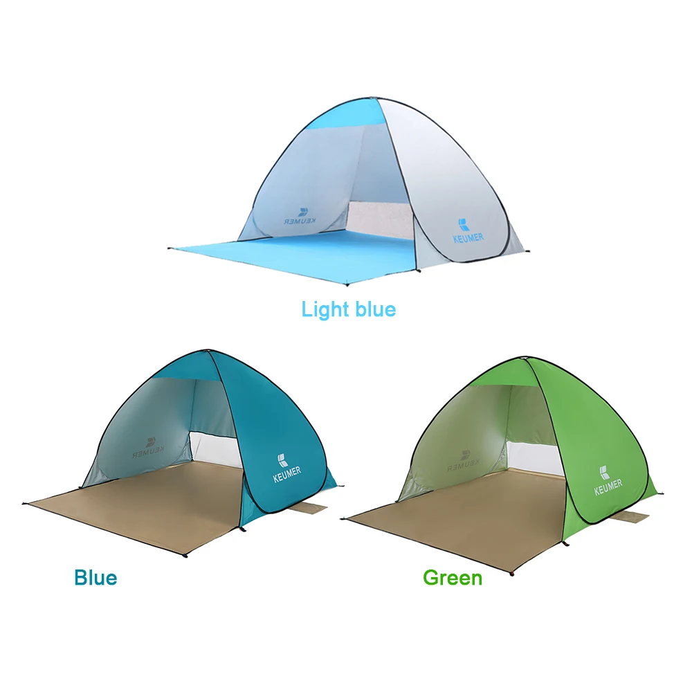 

New Outdoor Camping Tent Automatic Instant Pop UP Beach Tent 2 Persons Anti UV Sun Shelter Fishing Tent Hiking Picnic Awning