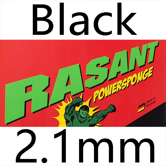 BLACK 2.1MM Andro RASANT POWERSPONGE PS прыщи для настольного тенниса резиновая губка для пинг-понга Tenis De Mesa - Цвет: BLACK 2.1MM