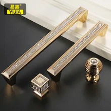 Yi Jia Современная KTV цинковый сплав дверь золотая ручка маленькая Толстая мебельная фурнитура Дверные ручки аксессуары