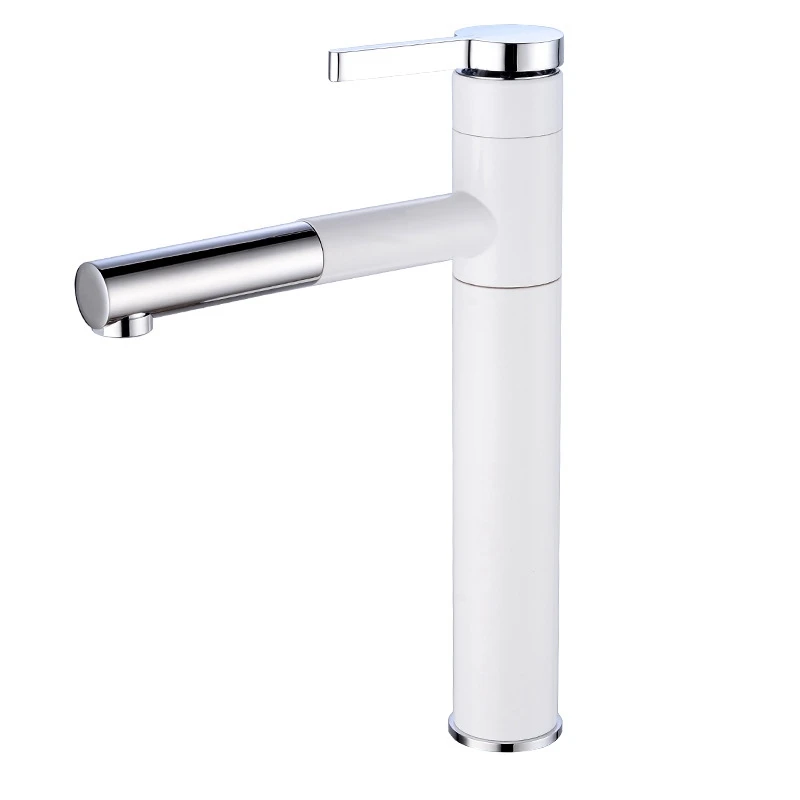 Kitchen Faucet Bathroom Basin Faucet Single Handle Single Hole Mixer Tap Deck Mounted Hot and Cold  - 4000466364011